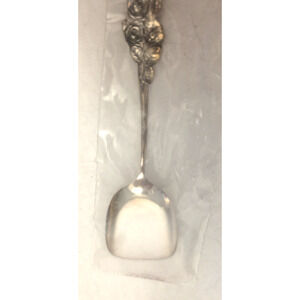 Vintage Reed & Barton Apple Blossom Harlequin Silver Plated BonBon Serving Spoon